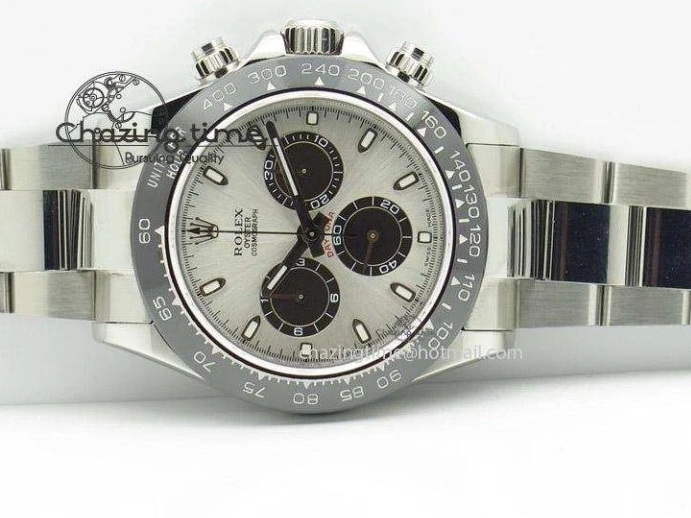 AAA Replica Watches Daytona A ZeroBulk Edition 1:1 Best Silver JF SS Bezel Dial Black On 4021 Ceramic Bracelet 1220